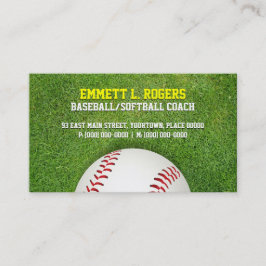Baseballsoftballlagledare Visitkort