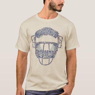 Baseballsoftballstoppare maskerar utslagsplatsen t-shirt