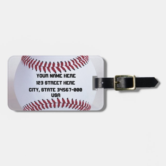 Baseballsportar Bagagebricka (Horisontell Framsida)