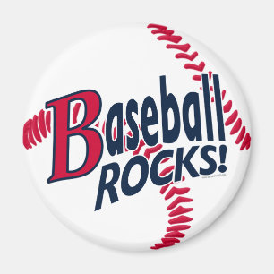 Baseballstenar vid Mudge studior Magnet