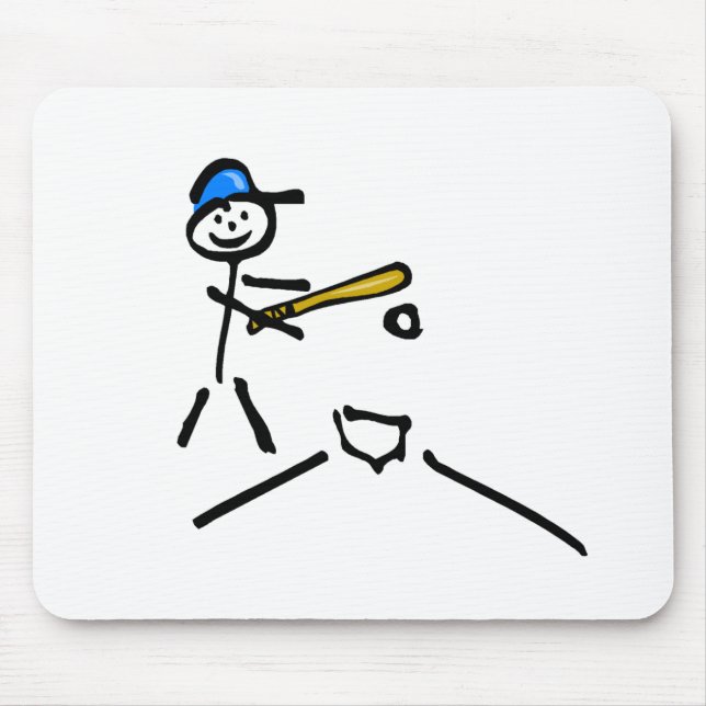 Baseballstick figur musmatta (Framsidan)