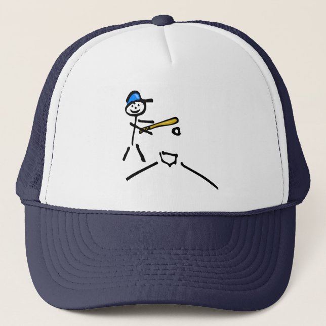 Baseballstick figur truckerkeps (Framsida)