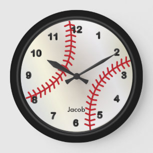 Baseballstil Stor Klocka