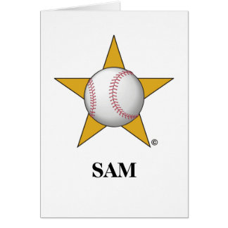 Baseballstjärna Hälsningskort