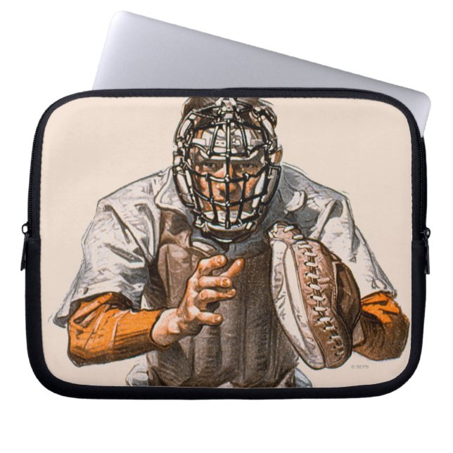 Baseballstoppare Laptop Sleeve (Framsidan)