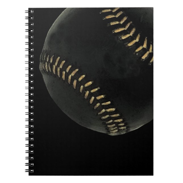 baseballsvart anteckningsbok (Framsidan)