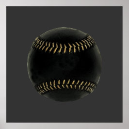 baseballsvart poster