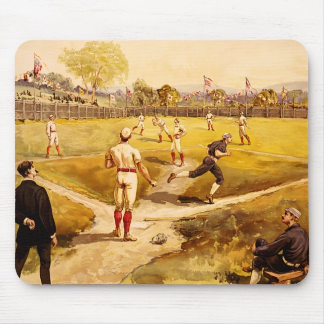 Baseballteckningmousepad Musmatta (Framsidan)