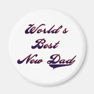Baseballtextvärlds bäst nya pappa magnet