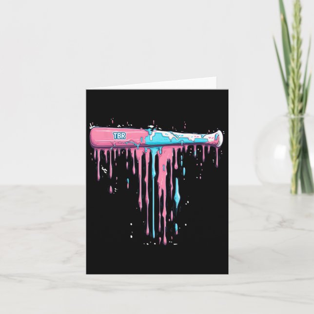 Baseballträ med stänk droppe för basebollspel kort (Framsida)