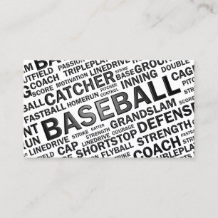 Baseballvisitkort Visitkort