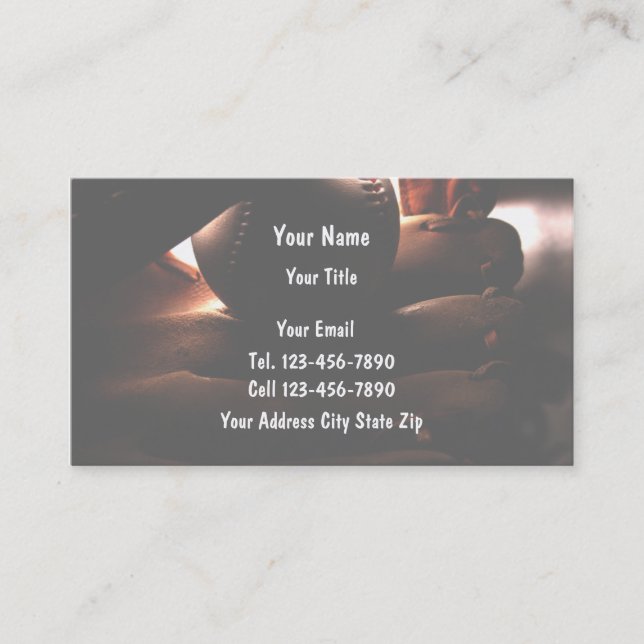 Baseballvisitkortar Visitkort (Framsida)