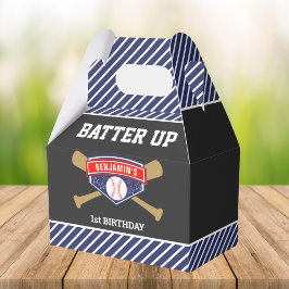 Baseboll 1:a födelsedagsfest presentaskar