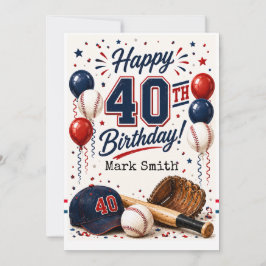 Baseboll 40-årsfest inbjudningar