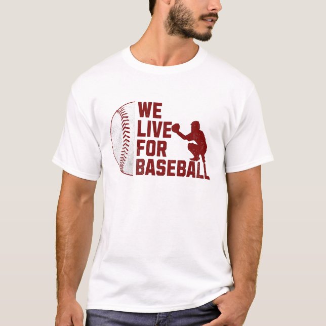 Baseboll 4 juli till jul t shirt (Framsida)