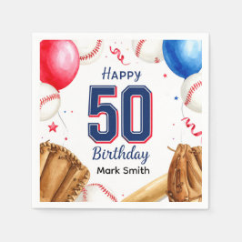 Baseboll 50-årsdag  pappersservett