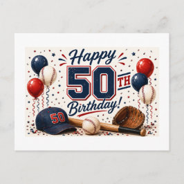 Baseboll 50-årsdag  vykort