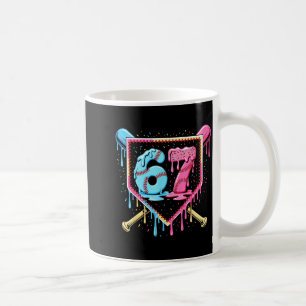 Baseboll 67 Glassdricksfläck Roligt Sex Sju Meme B Kaffemugg