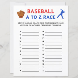 Baseboll A till Z kapplöpningsspel