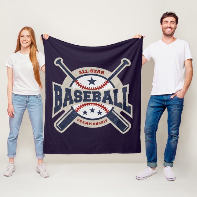 Baseboll All Star Lagsport Sporter Fleecefilt (På plats)