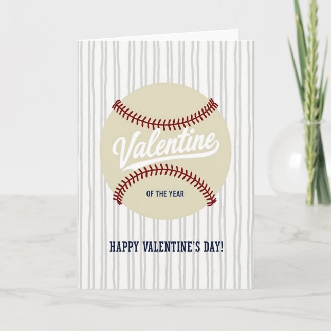 Baseboll Alla Hjärtans Dag-kort Kort (Framsida)