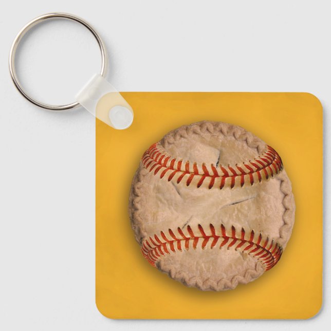Baseboll Äppelpaj Nyckelring (Framsida)