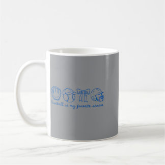Baseboll Är Favoritsäsong Coquette Bow Kvinnor Kaffemugg