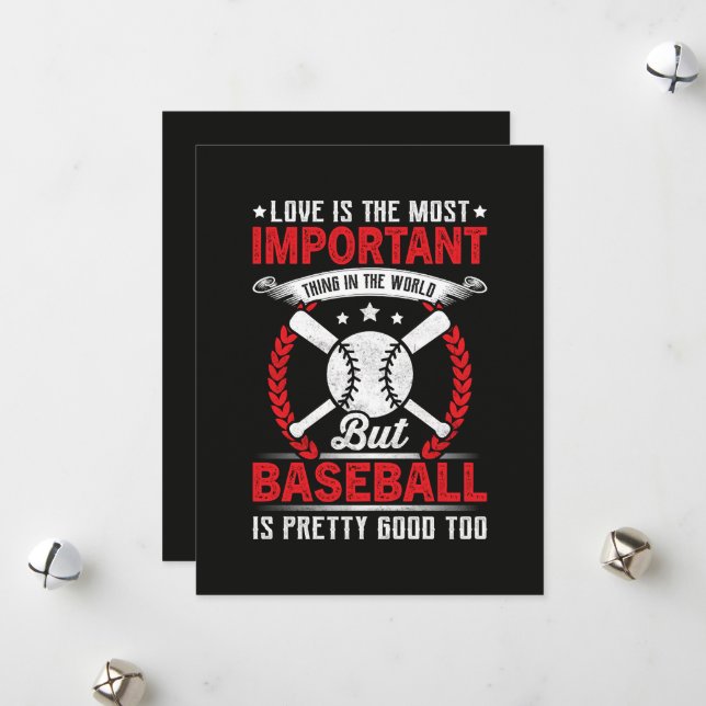 Baseboll är ganska bra julkort (Fram/Back In Situ)