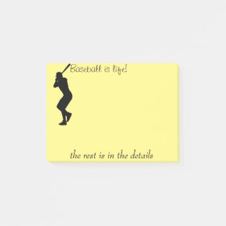 Baseboll är livet post-it block