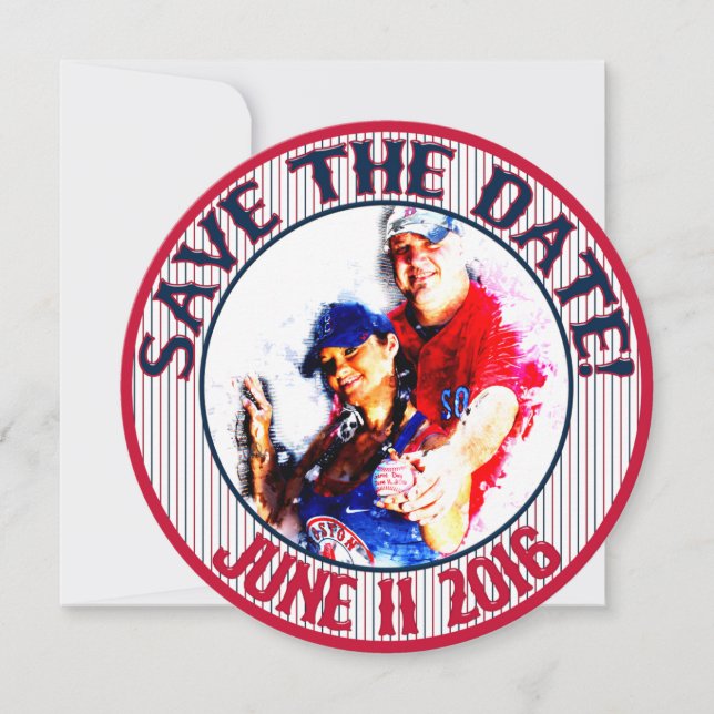 Baseboll Bröllop Save-The-Date-HOWARD, Alternativ  Inbjudningar (Framsida)