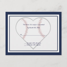 Baseboll Bröllopsinbjudan Svarskort OSA Kort