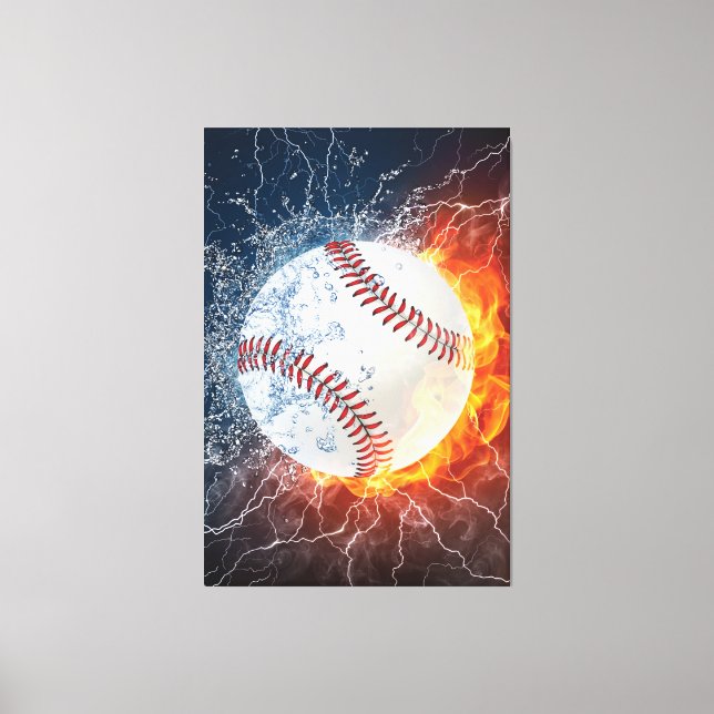 Baseboll Canvastryck (Framsida)