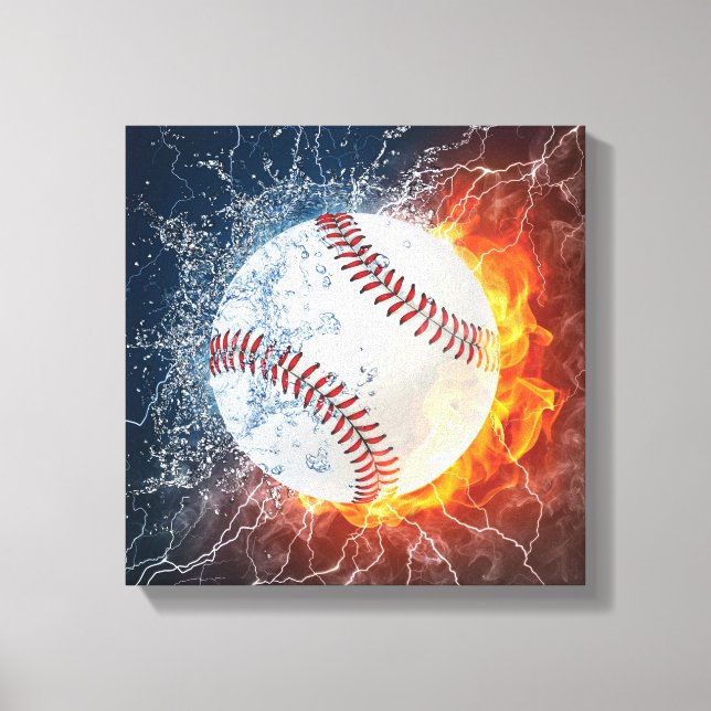 Baseboll Canvastryck (Framsida)