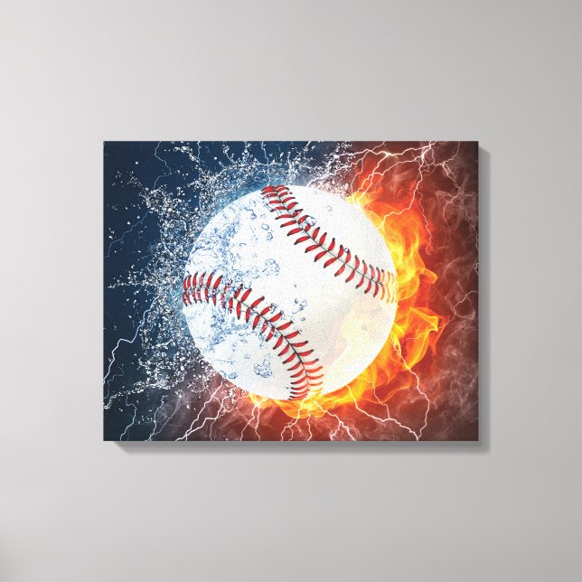 Baseboll Canvastryck (Framsida)