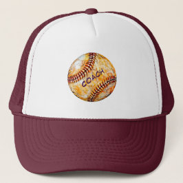 Baseboll Coach Trucker Hatt Keps