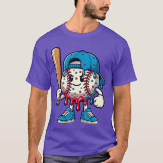 Baseboll Drip-gåvor Baseboll Livsstil 101 Kläder T Shirt