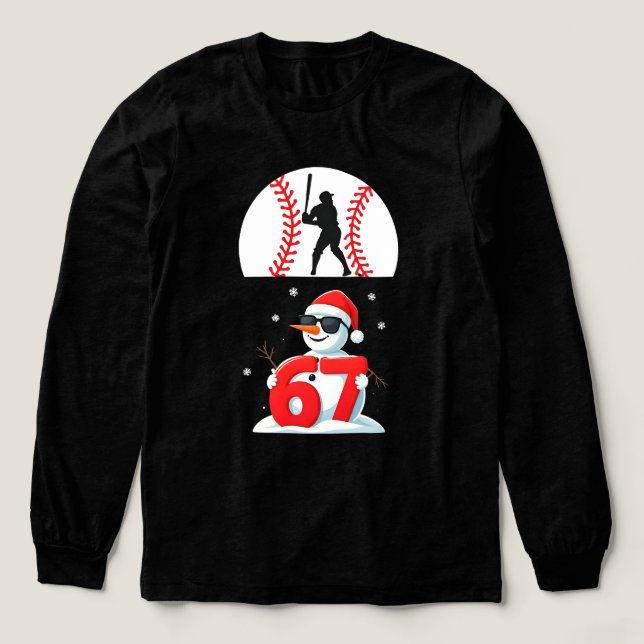 Baseboll Drip Nummer 67 Spelare Eller 67-årsdag 25 T Shirt (Design framsida)