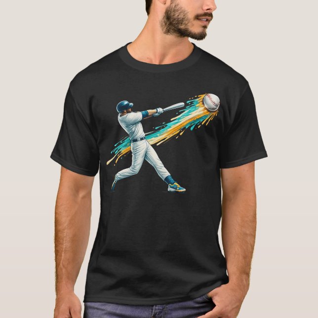 Baseboll Drip Team För Pojkar Och Flickor Glass T Shirt (Framsida)