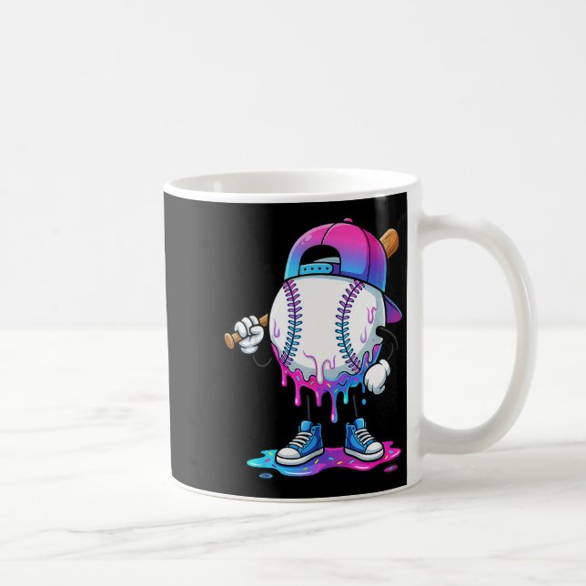 Baseboll dropp för pojkar glass dropp baseball kaffemugg (Höger)