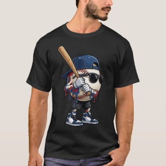 Baseboll Dropp För Pojkar Glass Dropp Baseball T Shirt