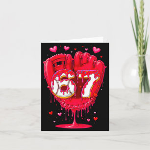 Baseboll Dropp Glass Valentine Ungdom Pojkar Flick Kort