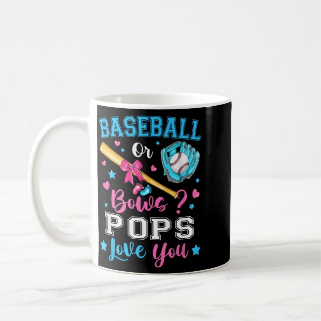 Baseboll eller bågar din pappa älskar dig Könsbest Kaffemugg (Vänster)