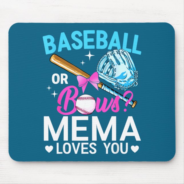 Baseboll eller bågar mema älskar könsbyte pojke el musmatta (Framsidan)
