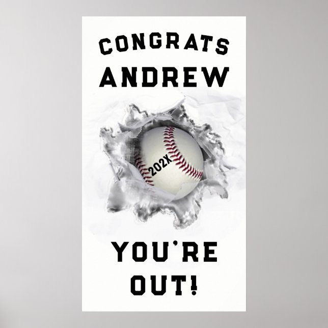 Baseboll Examen 2026 Poster (Framsidan)