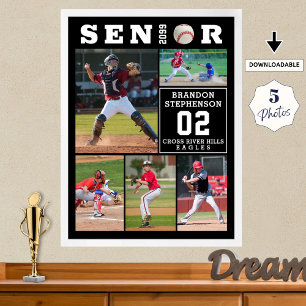 Baseboll Examen för Seniorer 5 Fotosammanställning Poster