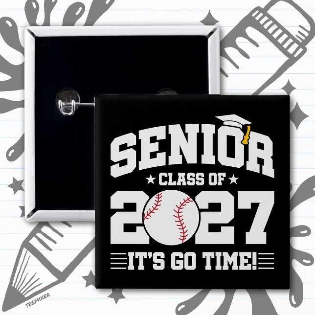 Baseboll Examenstid Seniorklass 2027 Knapp (Skapare uppladdad)