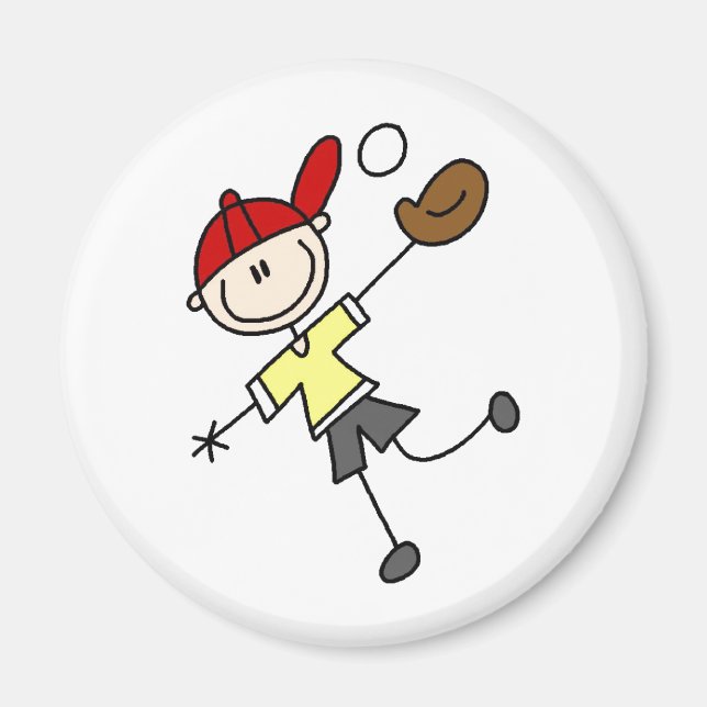 Baseboll Fånga Boll Magnet (Framsidan)