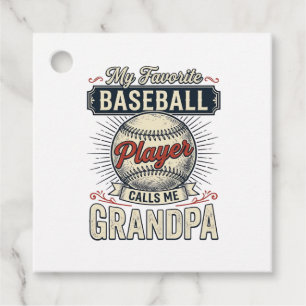 Baseboll Farfar Vintage Gravyr Tröja Design_1 Gåvor Etiketter