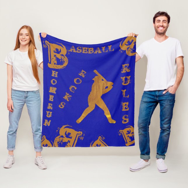 Baseboll Fleecefilt (På plats)