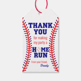 Baseboll Födelsedagsfest Sport Klassiker Tack Presentetikett